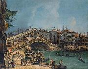 Workshop of Michele Marieschi Ponte di Rialto oil painting